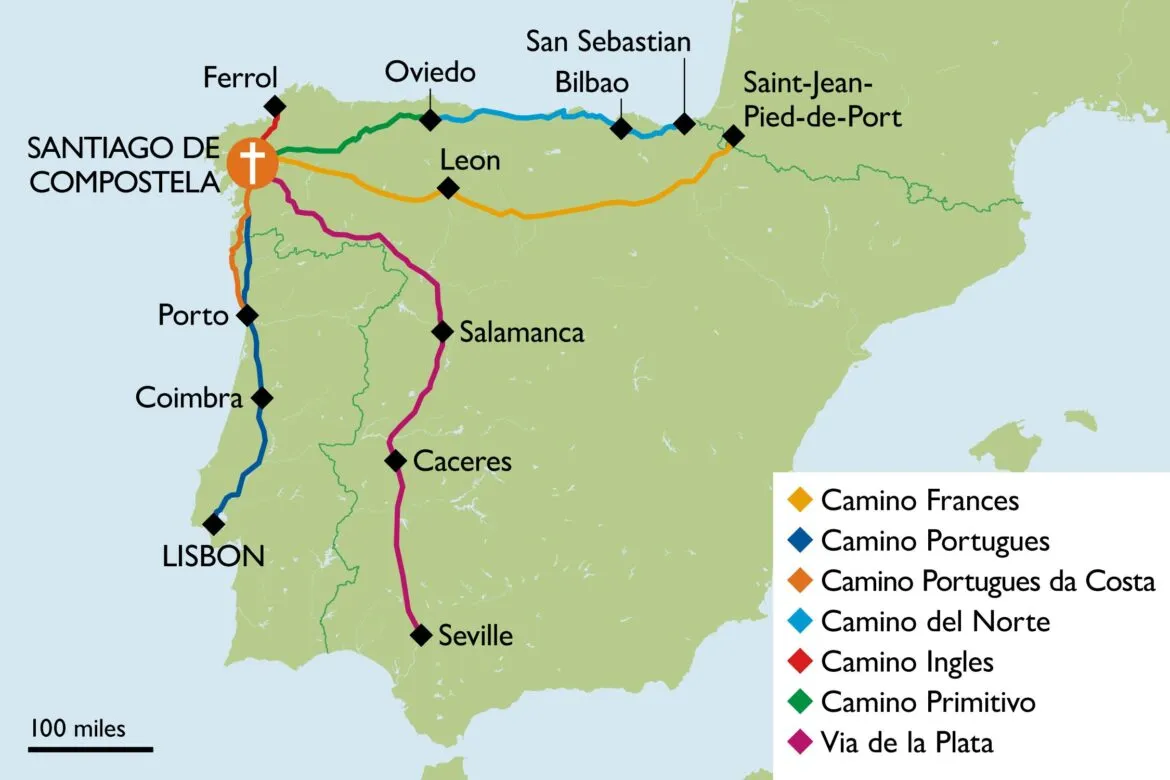 Camino map