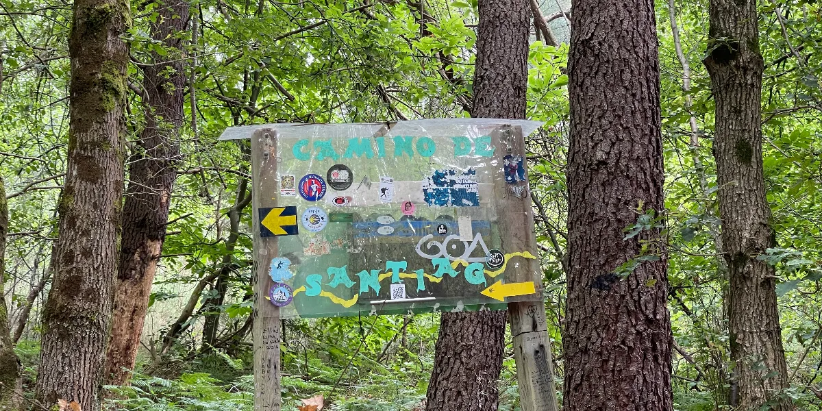 Zamudio Camino sign